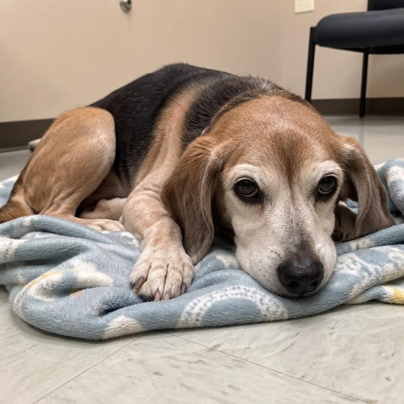 Daisy, an adoptable Beagle mix